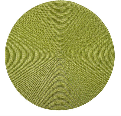 Westmark lot de 4 sets de table, ø 38 cm, polypropylène, vert, collection saleen : cercle