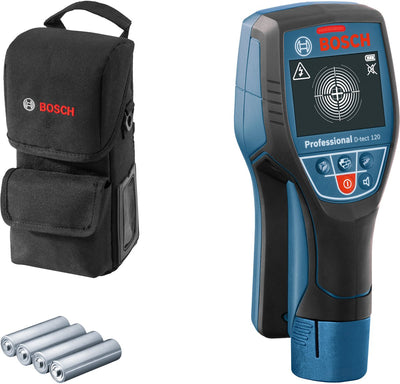 Scanner mural Bosch bleu d-tect 120 | 4 piles AA | en sachet - 0601081303