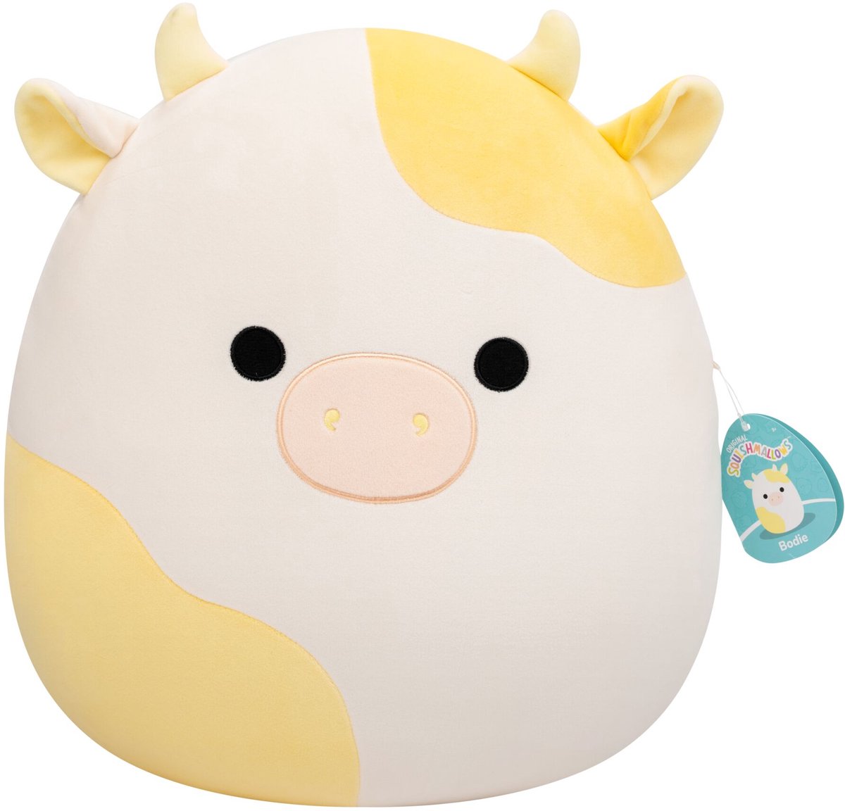 Squishmallows Jazwares - grande peluche (corps - vache tachetée de jaune) - peluche 40cm