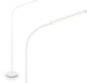 B.k.licht briloner mura – Lampadaire LED – dimmable – 6w – 600lm – commande tactile – orientable – blanc – lampe de lecture moderne