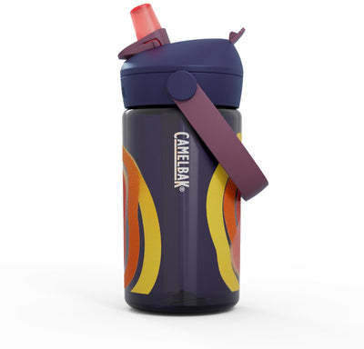 Camelbak thrive flip paille gourde enfants - 400 ml - avec paille - bouteille d'eau - bleu (cyclone)