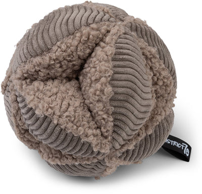 District 70 Bobby – balle renifleur pour chiens | stimule le comportement de recherche, défi mental – taupe – grand ø19 cm