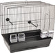 Cage à oiseaux Flamingo Selma 2 noir - noir - 55,5 x 34 x 51,5 cm