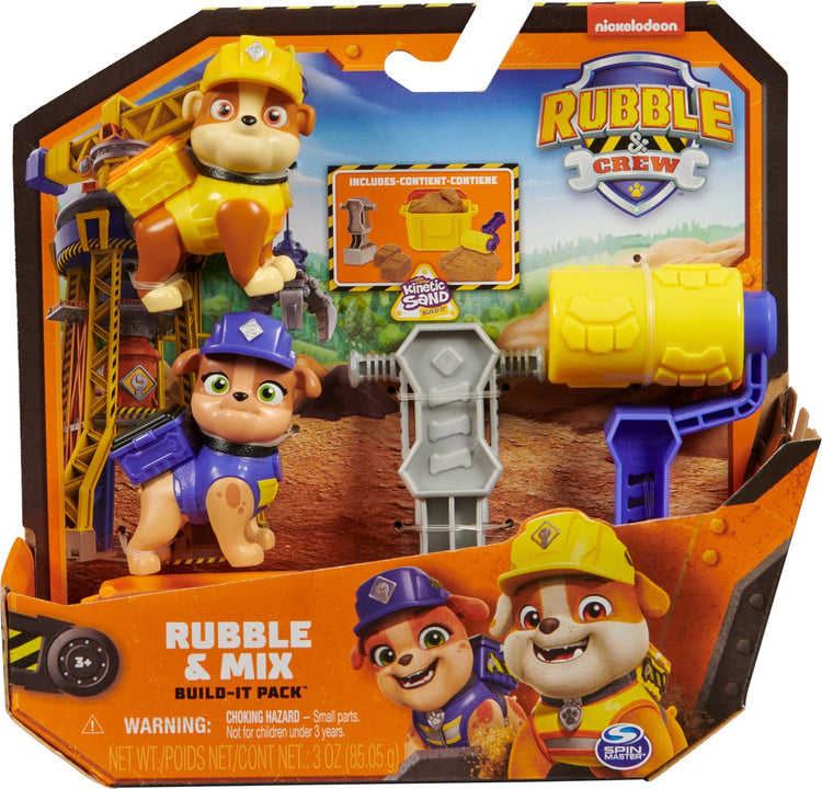 Spin Master Rubble Crew - Ensemble de construction de décombres et de mélange - avec 85 g de sable de jeu et 2 outils à main