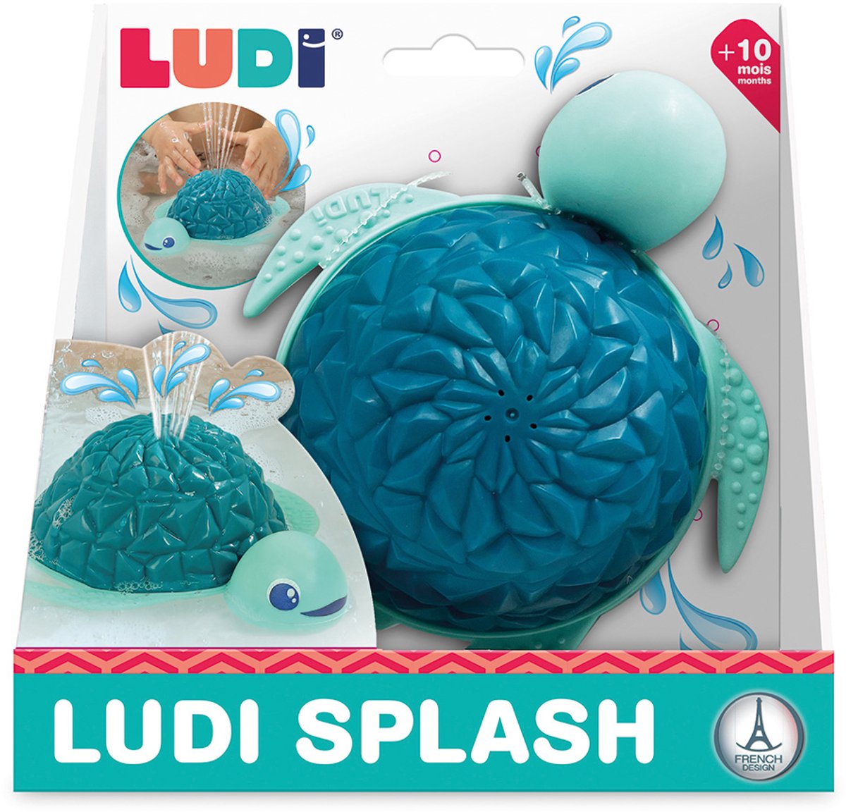 Ludi - fontaine à eau jouet de bain avec lumière