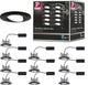Paulmann led-inbouwlamp calla basicset zwenkbaar ip65 rond 90 mm 30° 10x6w 10x500lm 230v 4000k noir mat