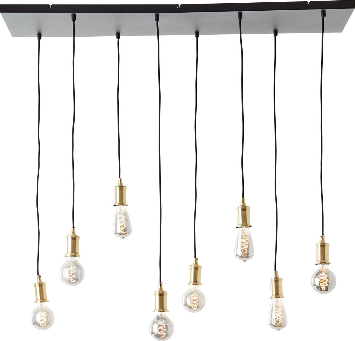 Brilliant Darcia - lampe suspendue - e27 max 8x60w - noir