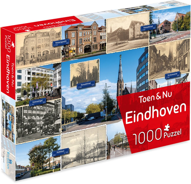 Puzzle Tucker's Fun Factory Then Now - Eindhoven (par le photographe Robert Mulder) - 1000 pièces - puzzles