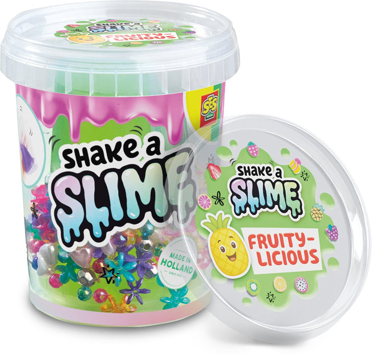 Ses creative shake a slime - fruitylicious - slime - sans gluten - facilement lavable - pour les enfants à partir de 5 ans - 200g