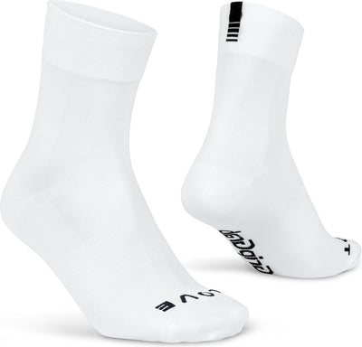 Gripgrab - chaussettes de cyclisme d'été légères SL performance 1 paire de chaussettes de cyclisme coolmax coupe régulière - blanc - unisexe - taille m (41-44)