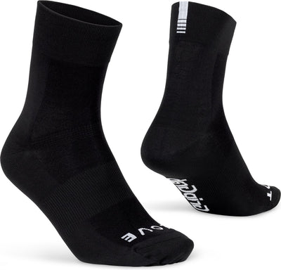 Gripgrab - chaussettes de cyclisme d'été légères SL performance 1 paire de chaussettes de cyclisme coolmax coupe régulière - noir - unisexe - taille L (44-47)
