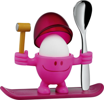 WMF Kids McEgg - coquetier - rose - avec cuillère - joli design - adapté aux enfants