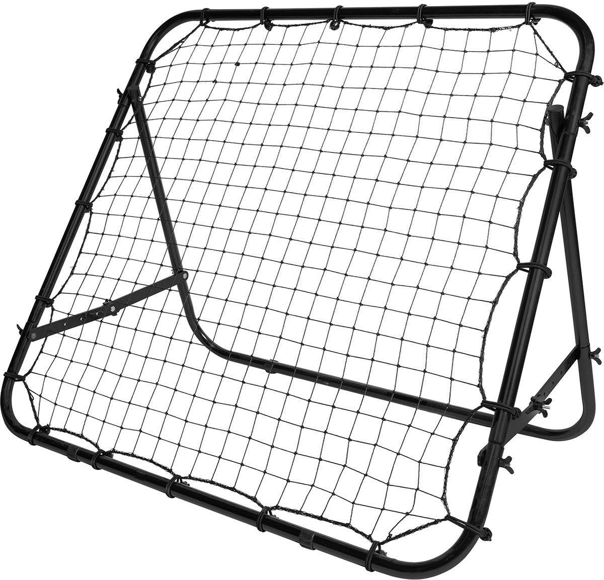 Rebondeur réglable Virtufit - 100 x 100 cm - pliable - incl. 4 ancrages au sol - multifonctionnels - videur de football kickback tchouck