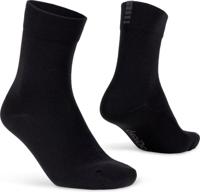 Gripgrab - chaussettes de cyclisme légères et imperméables printemps-automne chaussettes de cyclisme d'hiver - noir - unisexe - taille XL