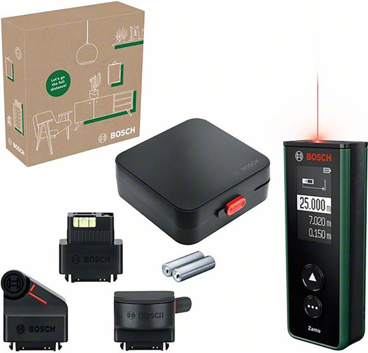 Ensemble télémètre laser zamo vert Bosch | y compris les piles - 06036729z1