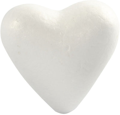 Coeurs Creativ company, h : 11 cm, d : 5 cm, l : 11,5 cm, blanc, 5 pièces 1 boîte