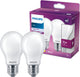 Lampe à filament Philips mate 75w a60 e27 x2