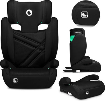 Siège auto Lionelo Hugo i-size – 100-150 cm – ceinture isofix – appui-tête réglable – protection latérale avancée – mousse à mémoire de forme – rembourrage lavable – grandit avec vous – siège confortable – norme i-size r129