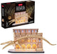 Cubique amusant - puzzle 3D - bois - baleine bleue avec LED