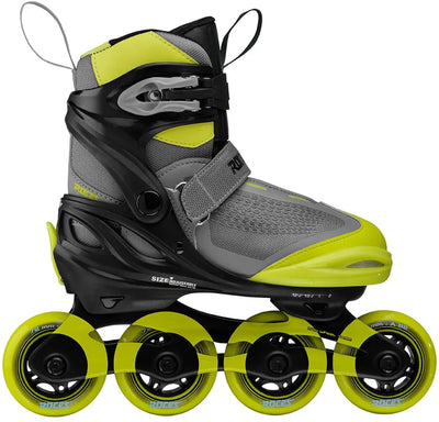 Roces moody x tif boy patins à roues alignées réglables enfants - patins à roues alignées - patins de croissance - gris vert - taille 36-40