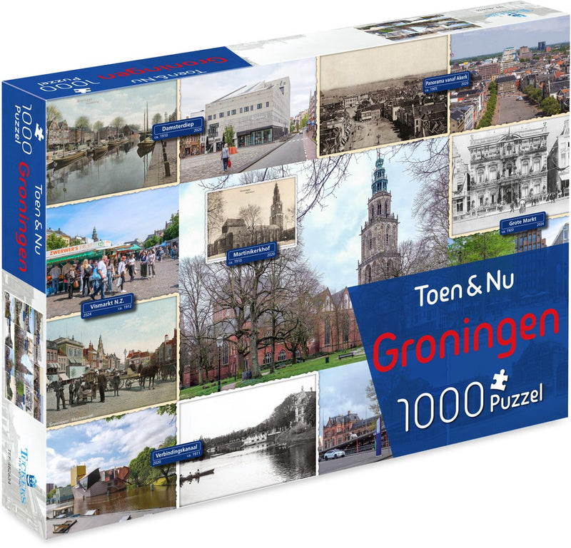 Puzzle Tucker's Fun Factory Then Now - Groningen (par le photographe Robert Mulder) - 1000 pièces - puzzles