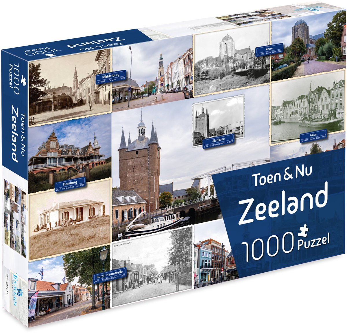 Puzzle Tucker's Fun Factory Then Now - Zélande (par le photographe Robert Mulder) - 1000 pièces - puzzles