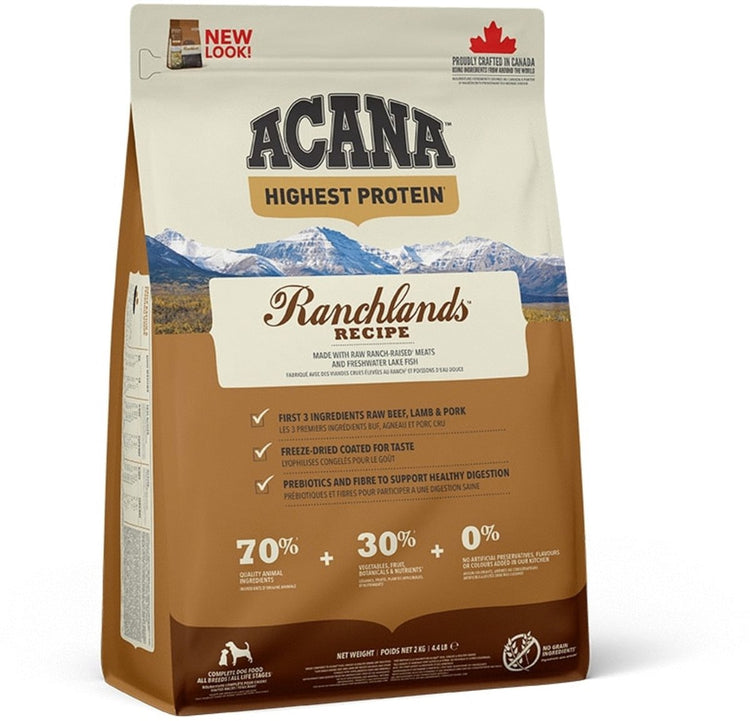 Acana Regionals Ranchlands chien bœuf agneau cochon - nourriture pour chien - 2 kg