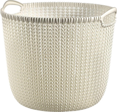 Panier de rangement Curver Curver Knit autour de L 30 L Crèmewit