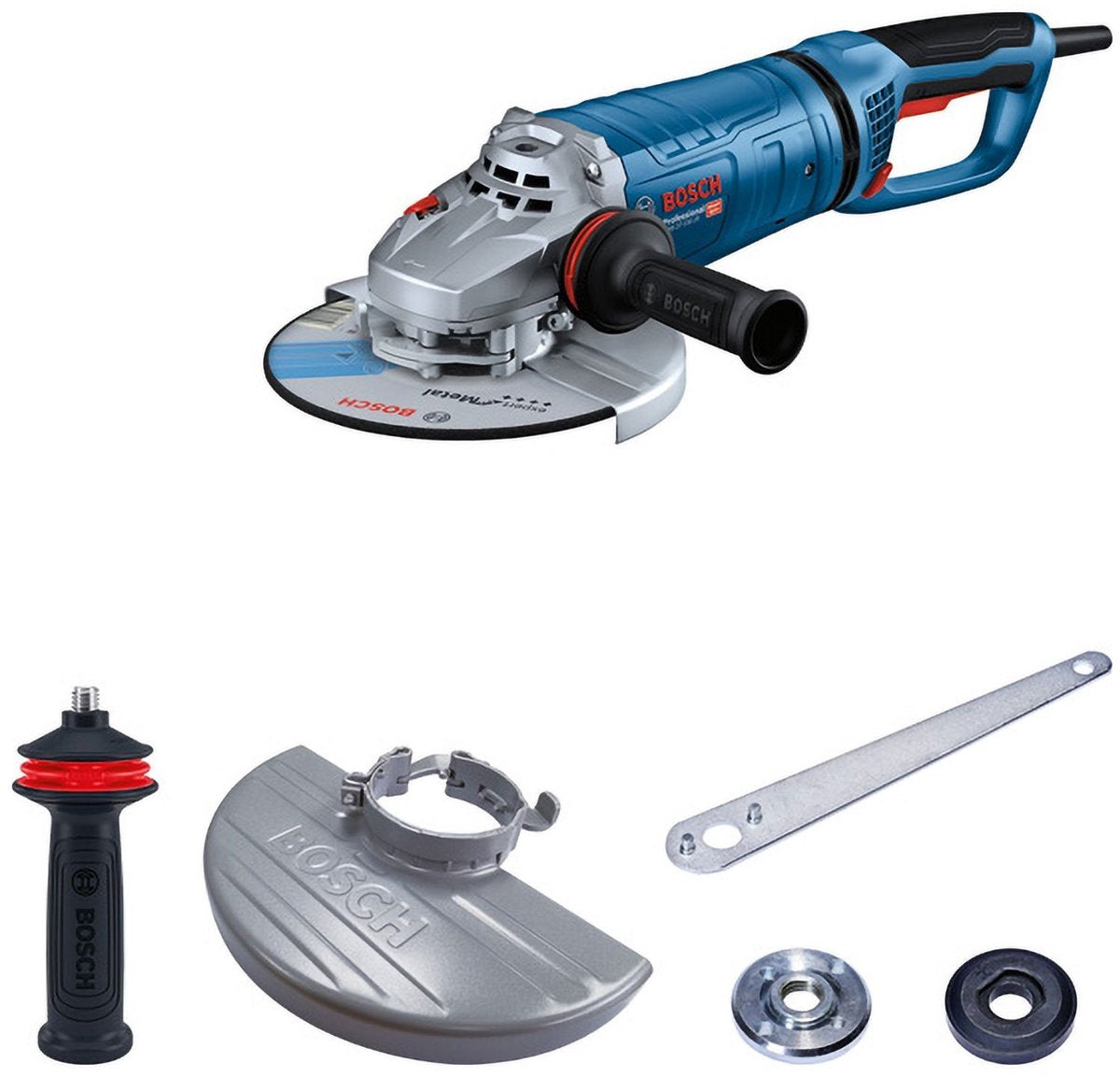 Bosch blue gws 27-230 ans meuleuse d'angle professionnelle 2700w 230mm - 06018c7300