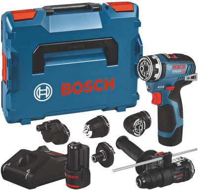 Bosch perceuse-visseuse sans fil bleue gsr 12v-35 fc | ensemble | 2 x 3,0 ah + chargeur rapide | dans l-boxx 102 - 06019h3008