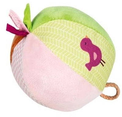 GOKI Soft Ball avec une cloche rose vert