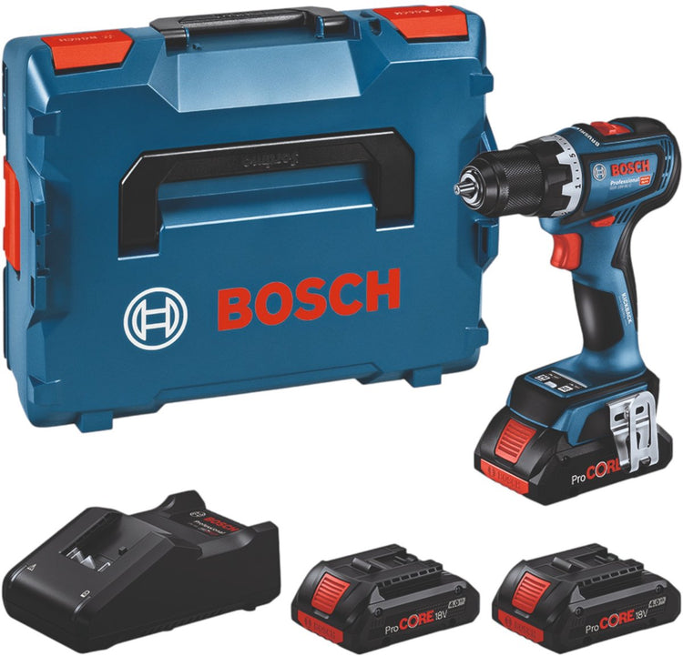 Perceuse-perceuse sans fil professionnelle Bosch blue gsr 18v-90 c | Batterie Procore 3 x 4,0 Ah | en l-boxx - 0615a5002r