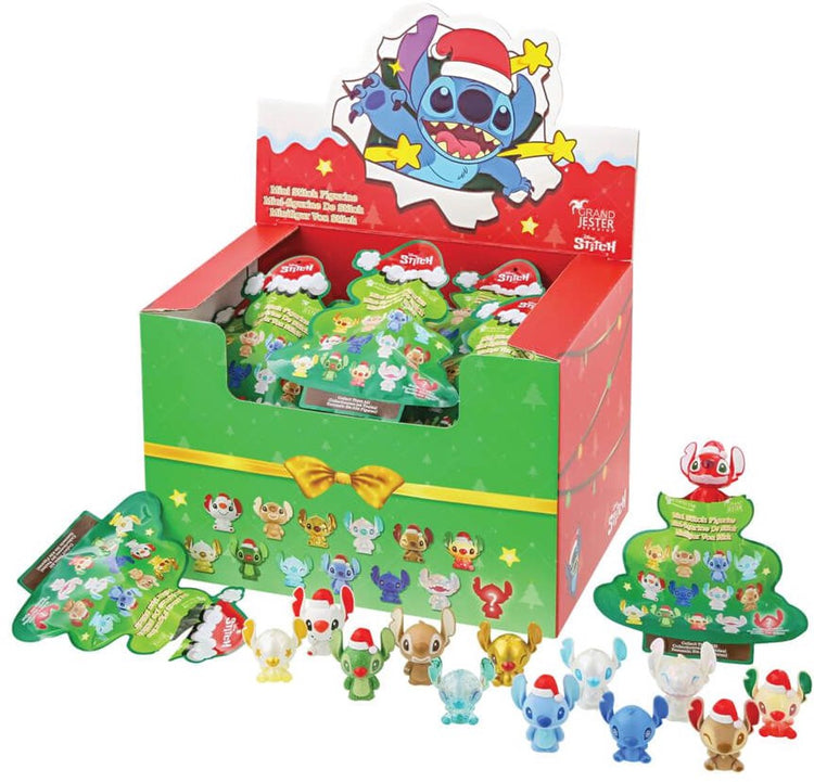 Disney lilo stitch xmas mini stitch blind bag - 1 figurine stitch livrée aléatoirement