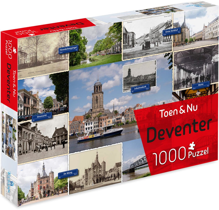 Puzzle Tucker's Fun Factory Then Now - Deventer (par le photographe Robert Mulder) - 1000 pièces - Puzzles