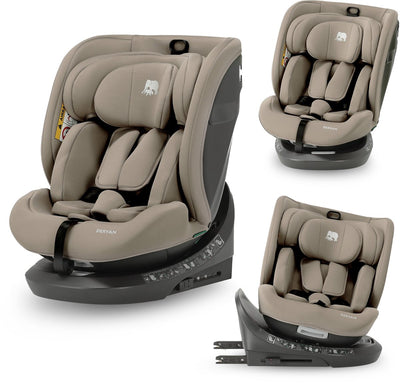 Siège auto luxe i-size Deryan Cassie - groupe 0-1-2-3 - isofix - rotatif 360° - nougat truffe