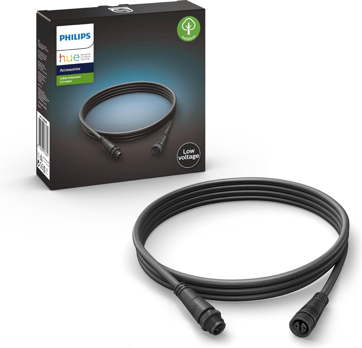 Câble d'extension extérieur Philips Hue pour une utilisation en extérieur - 2,5 mètres