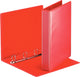 Classeur à anneaux panoramique Esselte essentials a4 - 4 anneaux - classeur à anneaux avec 2 pochettes - largeur de dos de 51 mm - rouge