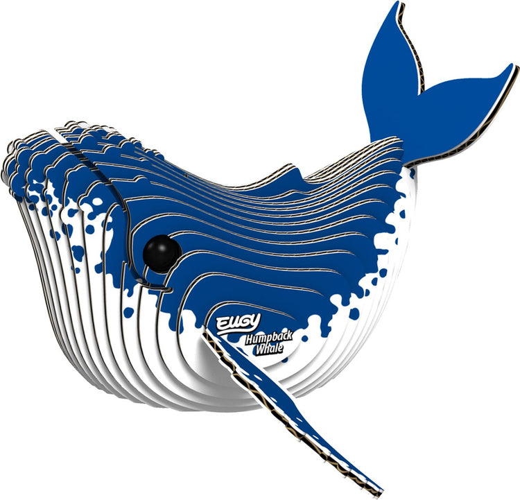 Puzzle 3D Eugy - baleine à bosse - animaux marins - durable - collectionnez-les tous - 6 ans