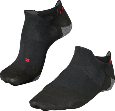 Falke ru5 race invisible anti-ampoules matériau fonctionnel chaussettes de course hommes noir - taille 39-41