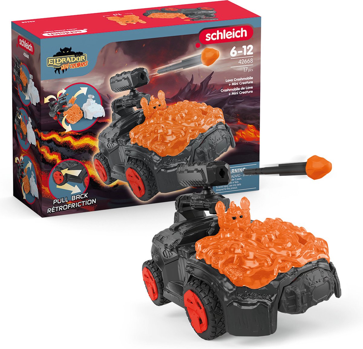 Schleich Eldrador Lava-Crashmobile avec mini créature