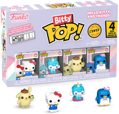 Funko Bitty Pop ! - Hello Kitty et ses amis - Hello Kitty (classique) Cinnamoroll pompompurin poursuite aléatoire