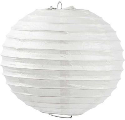 Creativ company lampe en papier de riz, ronde, d 20 cm, blanc, 1 pièce