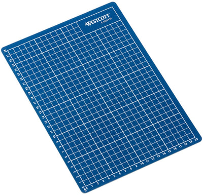 Tapis de découpe Westcott a4 - bleu - 300x220mm - 5 couches - auto-cicatrisant - ac-e46004