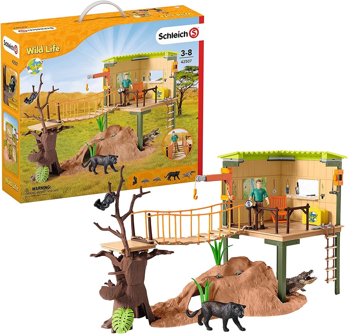 Station d'aventure de la gamme de vie sauvage de Schleich 42507