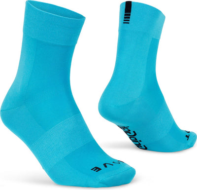 Gripgrab - chaussettes de cyclisme d'été légères SL performance 1 paire de chaussettes de cyclisme coolmax coupe régulière - bleu - unisexe - taille L (44-47)