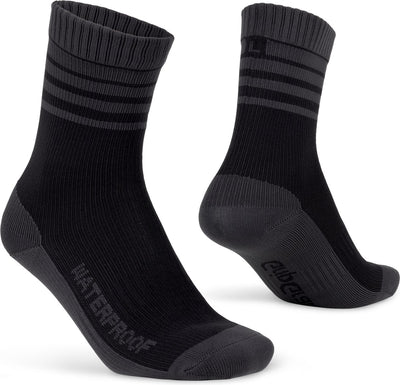 Gripgrab - chaussettes de cyclisme d'hiver imperméables doublées de laine mérinos - noir - unisexe - taille XL