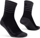 Gripgrab - chaussettes de cyclisme d'hiver imperméables doublées de laine mérinos - noir - unisexe - taille XL