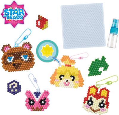 Aquabeads animal crossing : ensemble de personnages nouveaux horizons - ensemble complet avec 850 perles