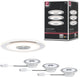 Paulmann premium Lampe à encastrer LED whirl set de base rond 120 mm 3x4,9w 3x180lm 230v dimmable 3000k aluminium tourné, satiné