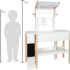 Petit pied en bois de pied compact blanc